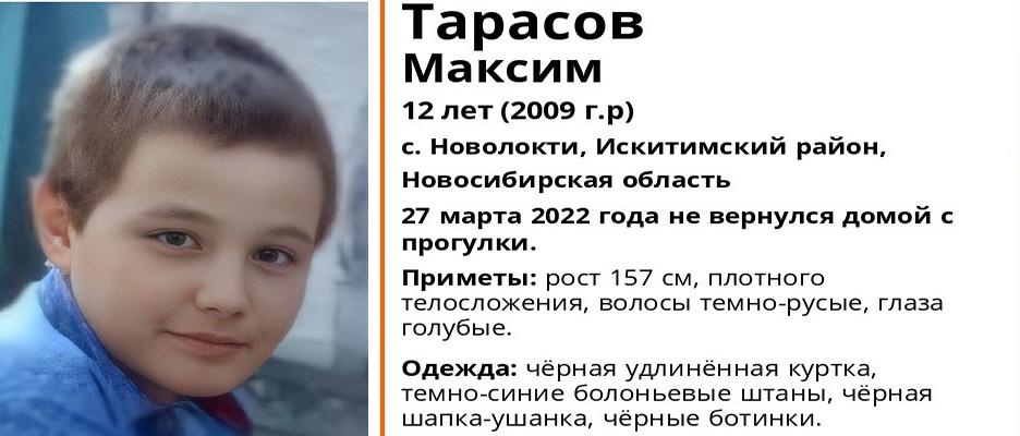 В Новосибирской области 12-летний мальчик не пришел домой с прогулки