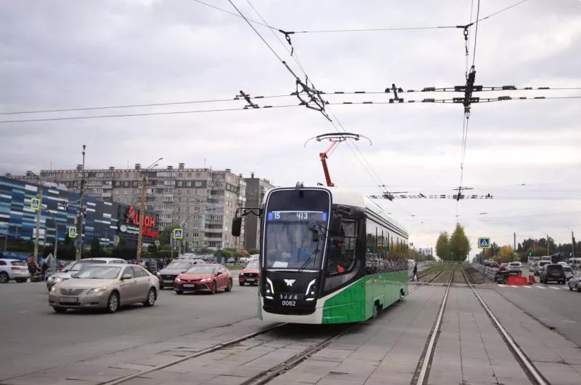 В Челябинске трамваи начали ходить на северо-запад