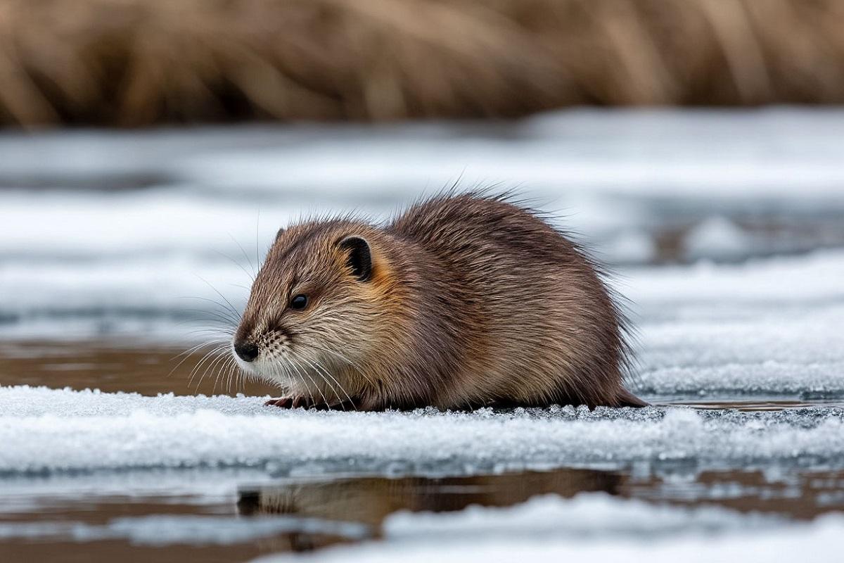 Жительница Тюмени вместо щуки поймала на удочку ондатру