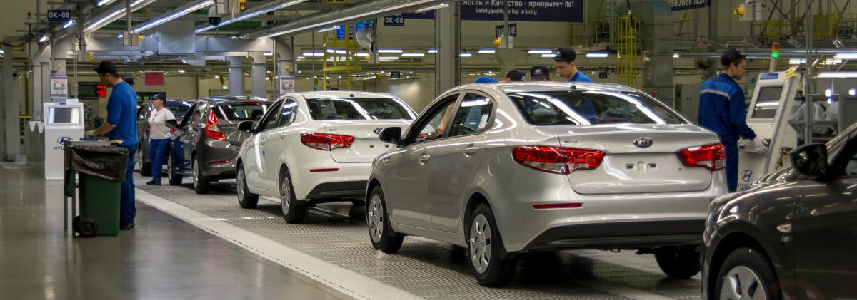 Петербургский завод Hyundai увеличил выпуск авто на 7%