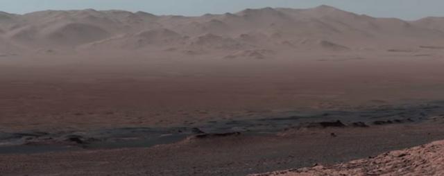 В NASA создали из фото Curiosity панорамное видео поверхности Марса