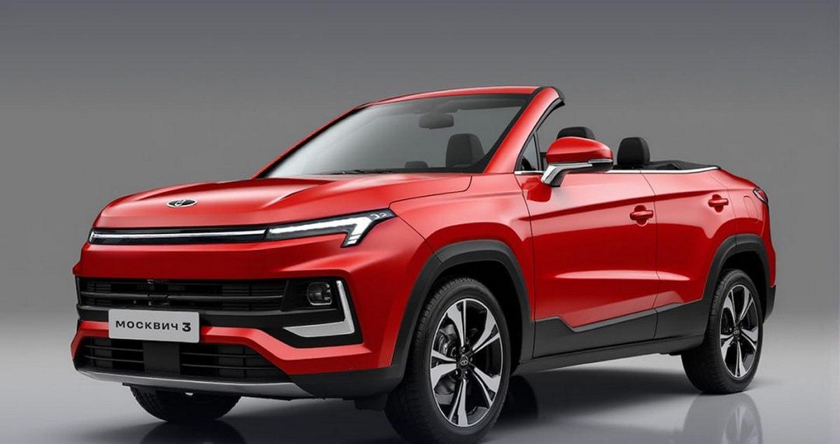 Завод «Москвич» показал кабриолет обновленного бренда на базе кроссовера