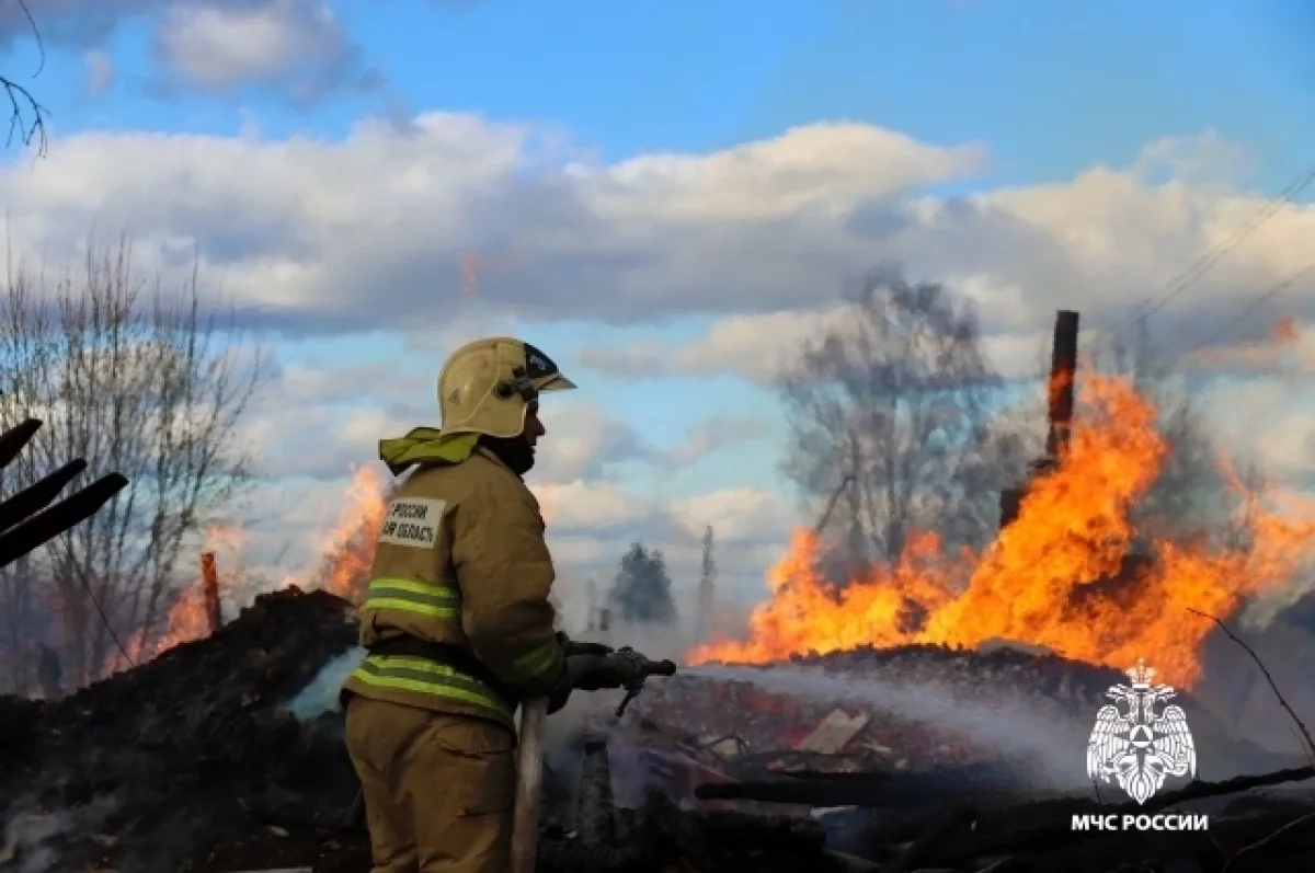 МЧС Тверской области зафиксировало всплеск техногенных пожаров и возгораний травы