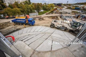 В Белгороде ремонтируют мост на улице Чумичова