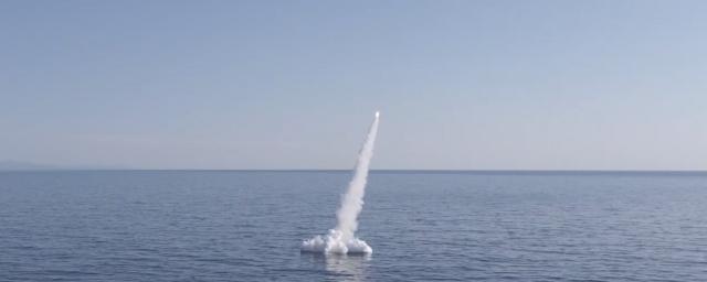 Минобороны РФ показало пуск крылатой ракеты «Калибр» с подлодки