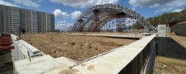 В Южно-Сахалинске возобновили строительство легкоатлетического манежа
