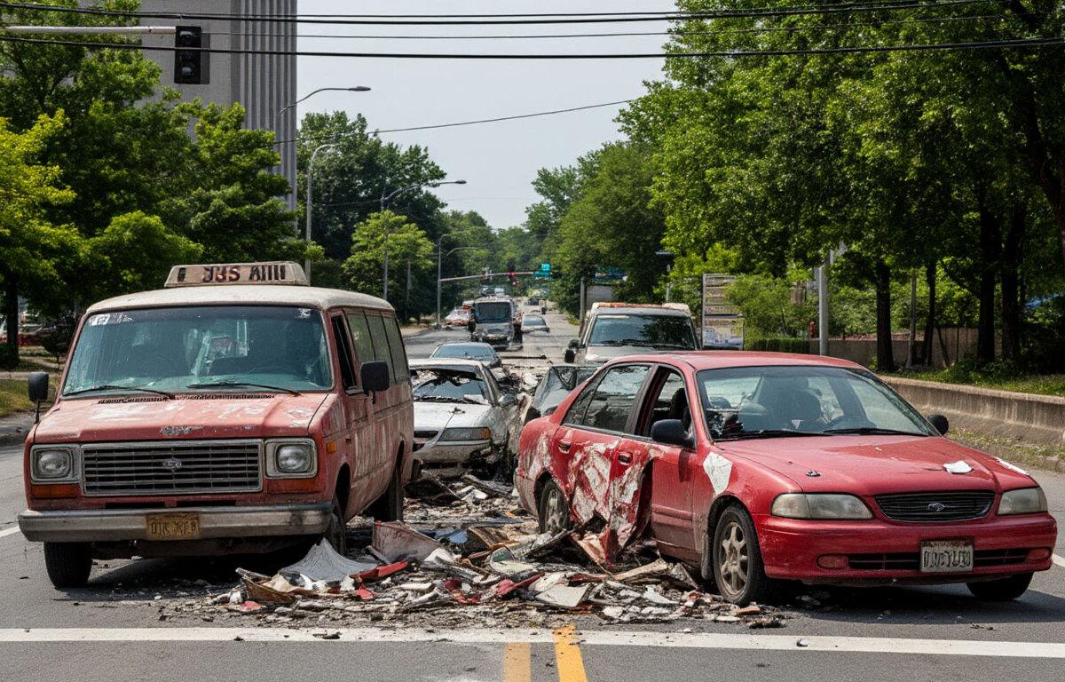 На западе Москвы произошло крупное ДТП, пострадало два человека