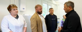 Иван Носков проверил работу нового офиса врача общей практики в поселке Бабушкино