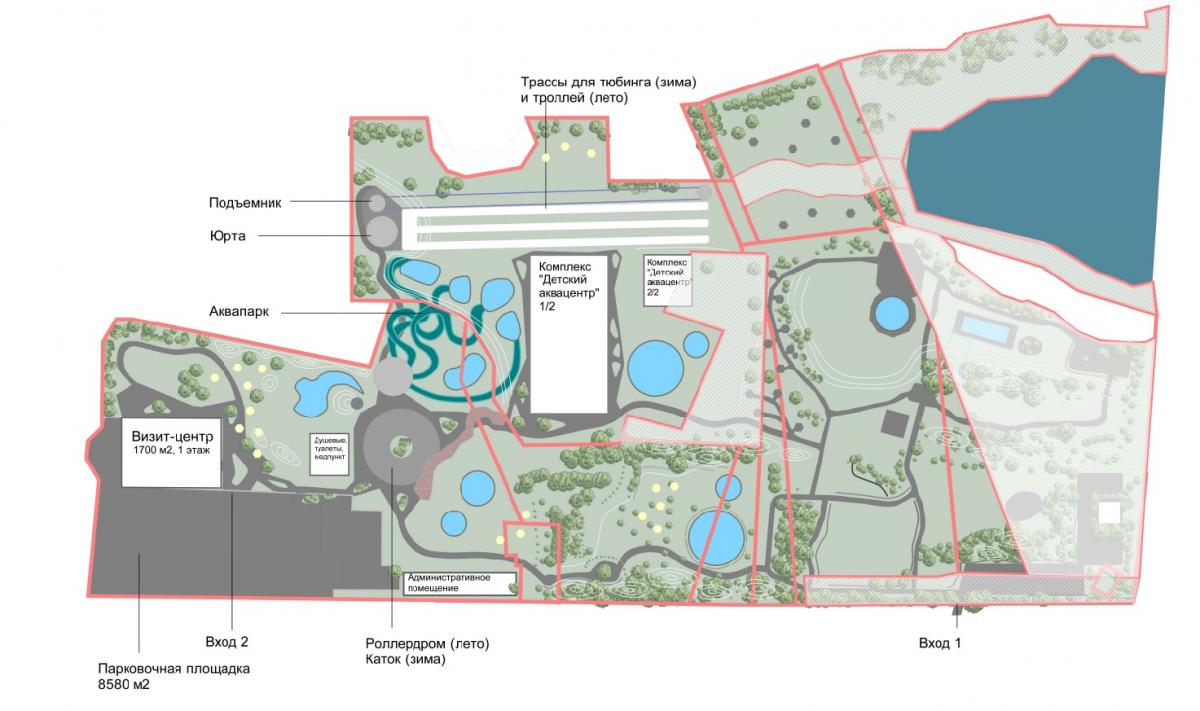 В Красноярске в развитие общественного пространства парка «Прищепка» вложат 500 млн рублей