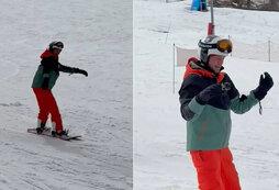 После ампутации стоп известный фигурист Роман Костомаров испытал себя, встал на сноуборд в горах Сочи