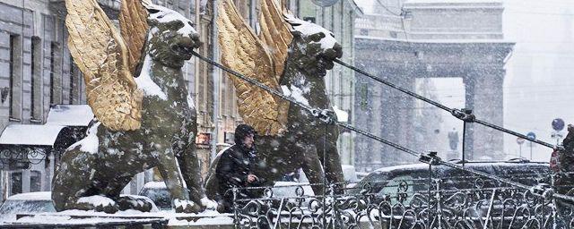 В Санкт-Петербурге устраняют последствия сильного снегопада