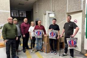 Инна Колыхматова доставила бытовую технику в Петразоводский госпиталь ветеранов войн