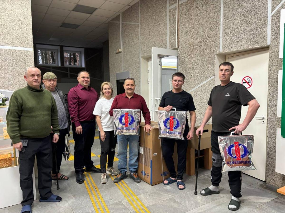 Инна Колыхматова доставила бытовую технику в Петразоводский госпиталь ветеранов войн