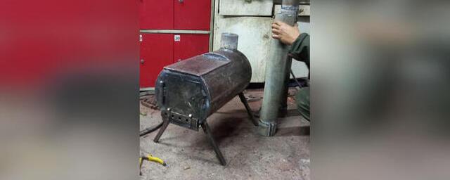 Умелец из Лабинского района Кубани изготавливает печи из газовых баллонов для бойцов СВО