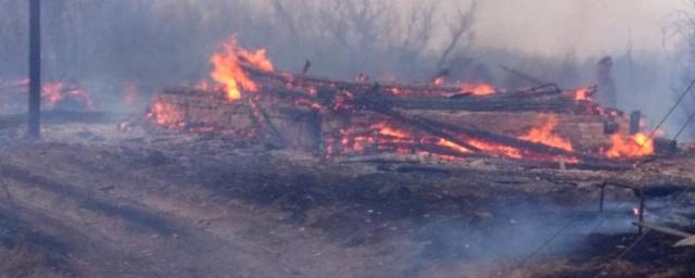 Из-за пала травы в Кадомском районе сгорело 4 дома