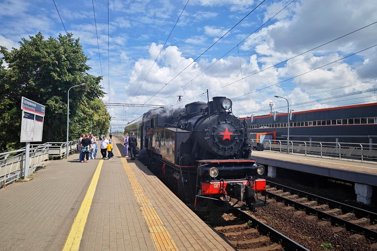 Паровоз «Малютка» вышел в первый рейс после реставрации в Нижнем Новгороде