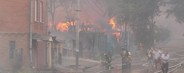 В Ростове из-за сильного пожара объявлен режим ЧС