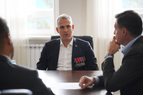 Глава городского округа Котельники Михаил Соболев встретился с участником проекта «Герои Подмосковья»