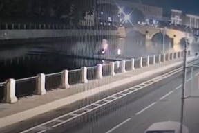 A woman died in a car accident in St. Petersburg that plunged into the Fontanka River.