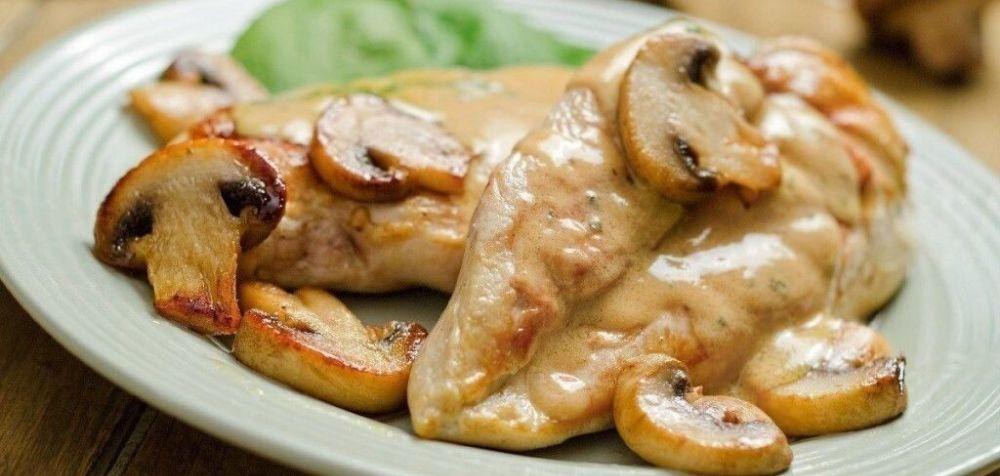 ПП Рецепт Куриное филе с шампиньонами