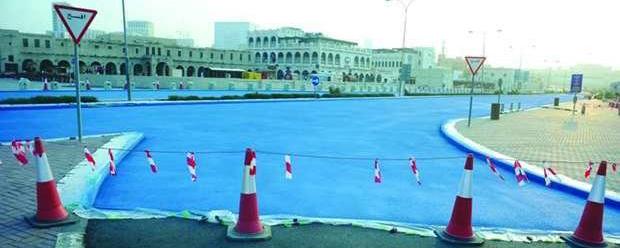 В столице Катара красят дороги в голубой цвет, чтобы их охладить