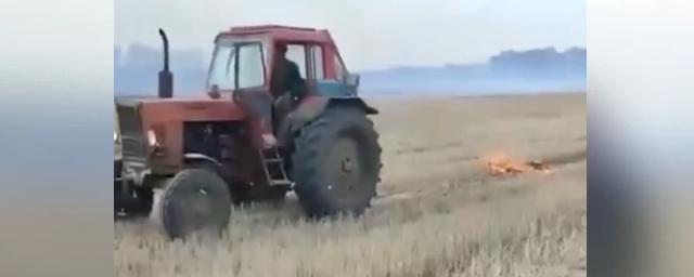 Лесоохрана пресекла пал травы в Ордынском районе Новосибирской области