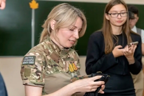 В Саранске прошёл урок мужества с участницей СВО, медсестрой Еленой Грачевой