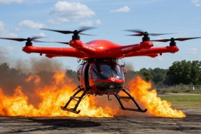 В Петербурге показали новую модификацию БПЛА-пожарного