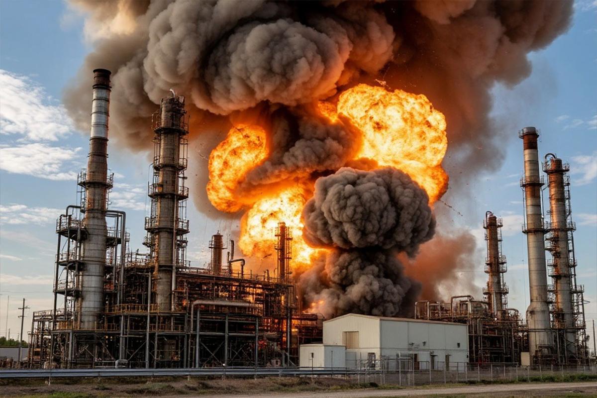 ЧП на НПЗ BP в США: взрыв отправил сотрудников в больницу, завод эвакуирован