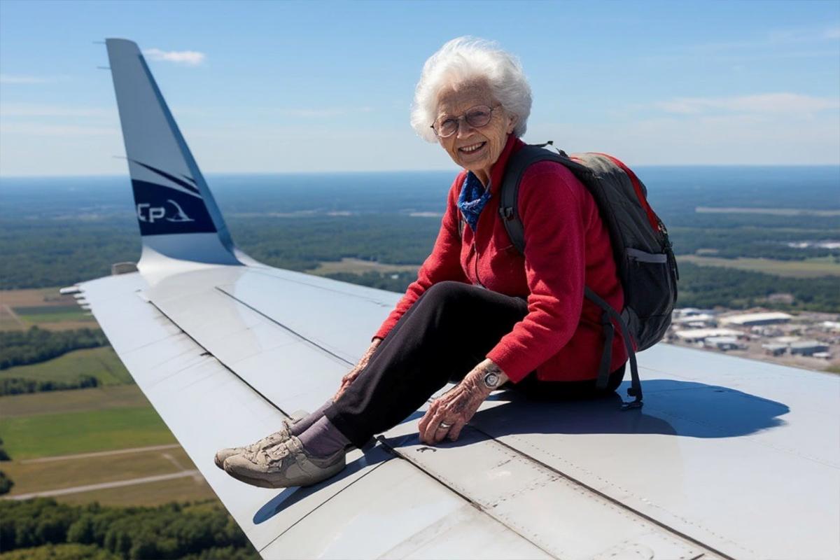 99-летняя британка впервые в истории прокатилась на крыле самолета: ради благотворительности и назло возрасту