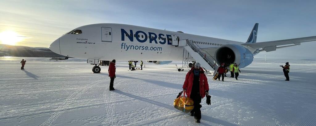 Norse Atlantic стала первой коммерческой авиакомпанией, приземлившей Dreamliner в Антарктиде