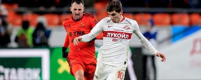 «Урал» и «Спартак» сыграли вничью в матче 17-го тура РПЛ