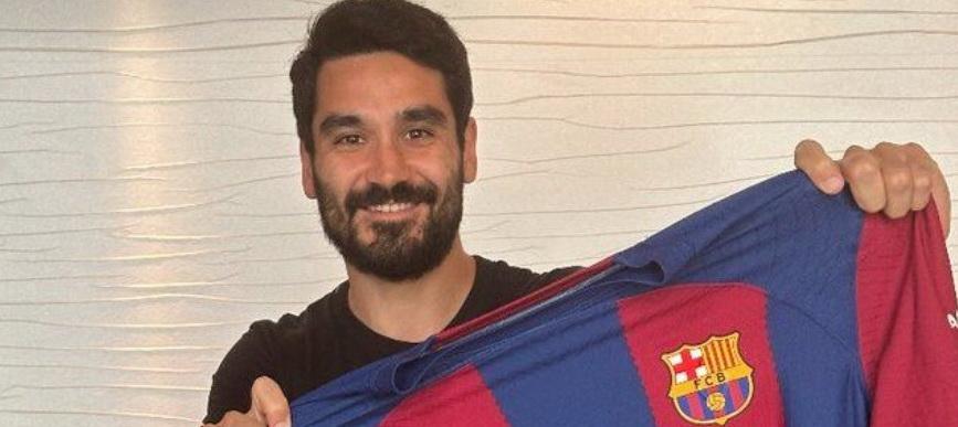 Barcelona has announced the transfer of former Manchester City midfielder Ilkay Gündogan