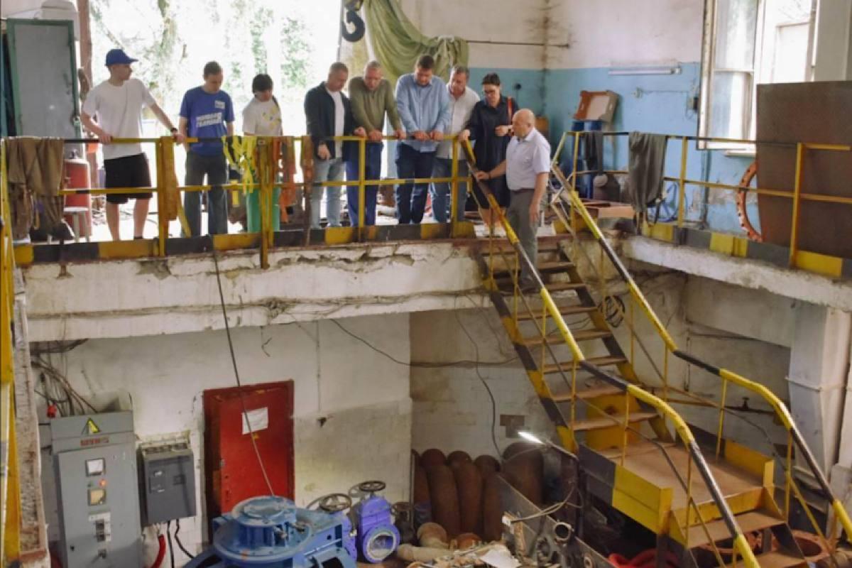 В городском округе Пушкинский проверили ход модернизации канализационной насосной станции