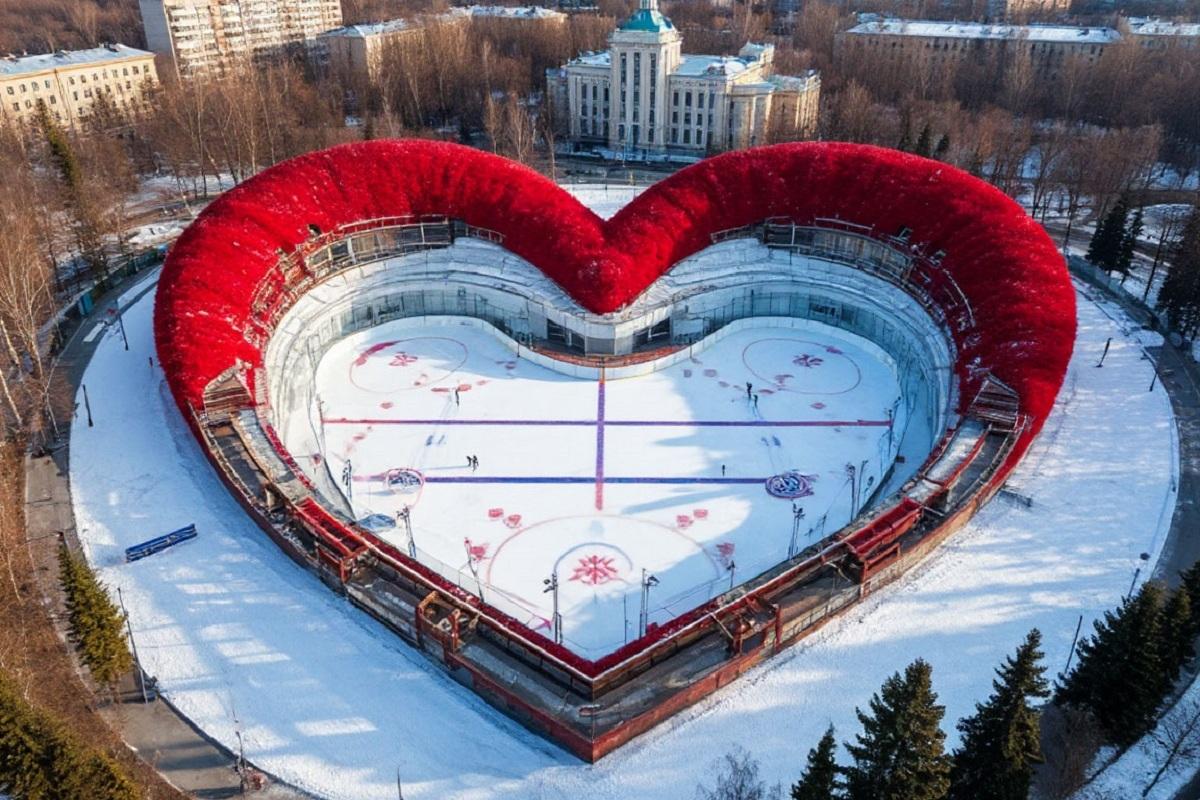 В российском городе намерены создать самый большой «сердечный» каток в мире