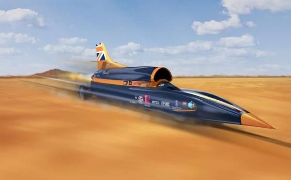 Болид Bloodhound Supersonic Car хотят разогнать до 800 км/ч