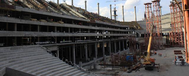На стадионе «Нижний Новгород» завершены основные бетонные работы