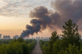 Плотный дым и пепел в небе: Хабаровск буквально задыхается от огня — водителям велели ползти