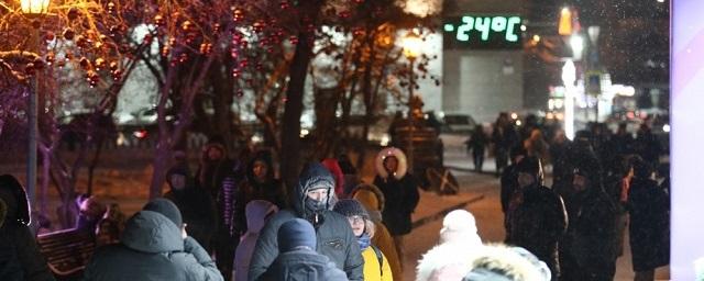Тысячи человек встретили Новый год на улицах Новосибирска