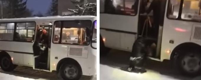 Видео: В Бердске водитель выкинул из автобуса пассажирку