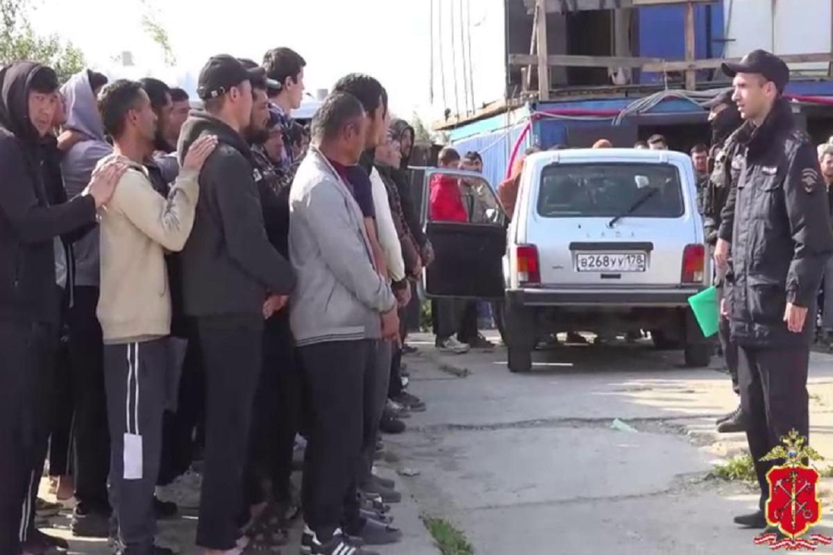 В Ленобласти на стройке в Новоселье задержали 130 нелегальных мигрантов