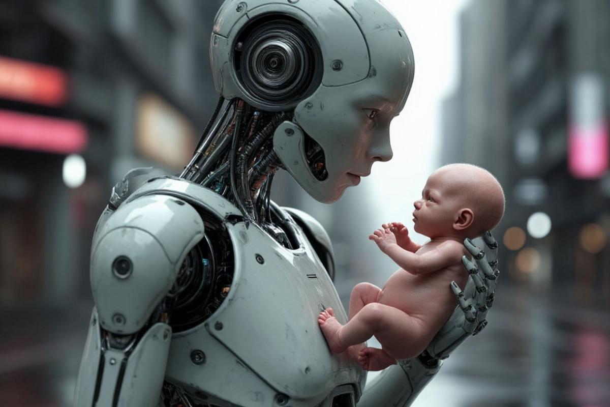 В Китае разрабатывают робота, способного вынашивать и рожать людей
