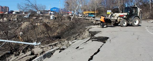 В Ульяновске продолжают ликвидировать последствия оползня