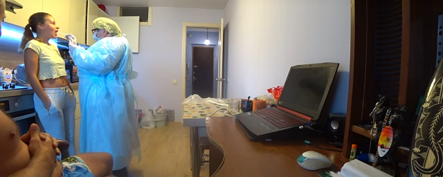 Семья из Рязани сняла на видео тестирование на коронавирус
