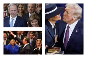 Старуха Шапокляк, сигнал иллюминатам и отказ от Библии. Все странности шоу-инаугурации Дональда Трампа