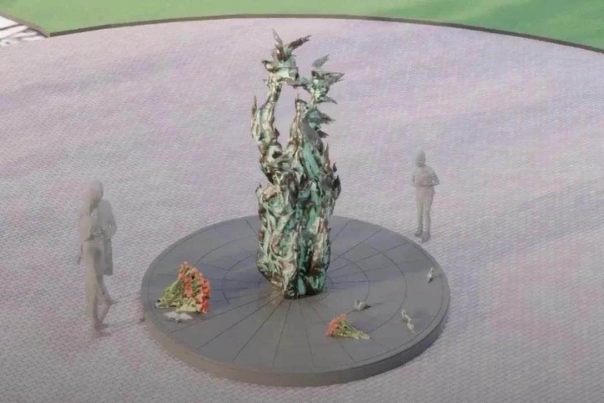 Памятник погибшим от COVID-19 презентовали перед установкой в Саду Милосердия