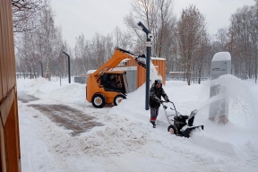 В шести парках Городского округа Пушкинский коммунальные службы убрали свыше 60 тыс. кубометров снега