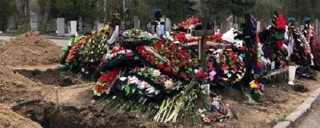 На Аллее героев Северного кладбища Ростова с начала года появилось 42 могилы