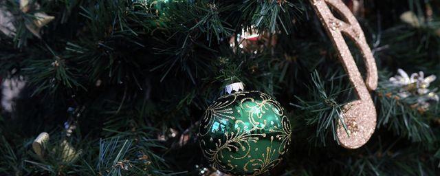 В Черкесске впервые установлена искусственная новогодняя елка