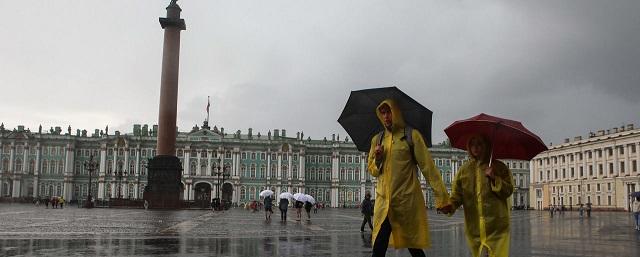 Петербуржцам предлагают ждать автобусы под проливным дождем